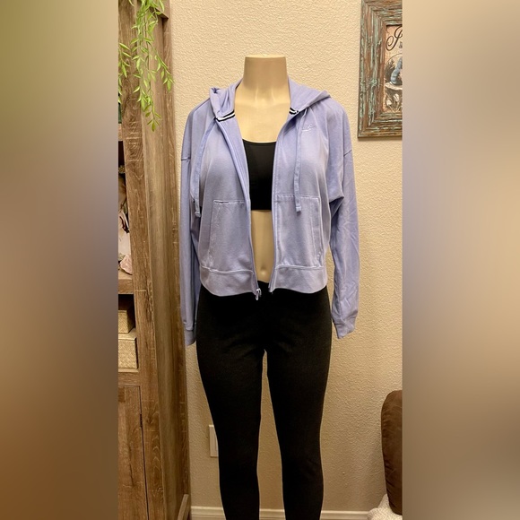 Nike Zip-up Crop sweater in Lilac Purple size S - Picture 3 of 11